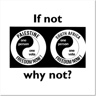 Free Palestine - Free South Africa Posters and Art